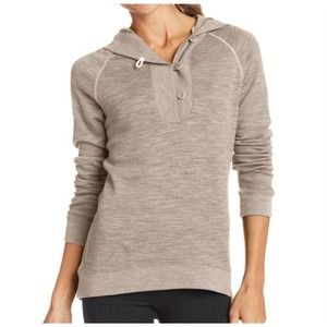 Icebreaker Merino Wool Hoodie Fawn Beige Size S